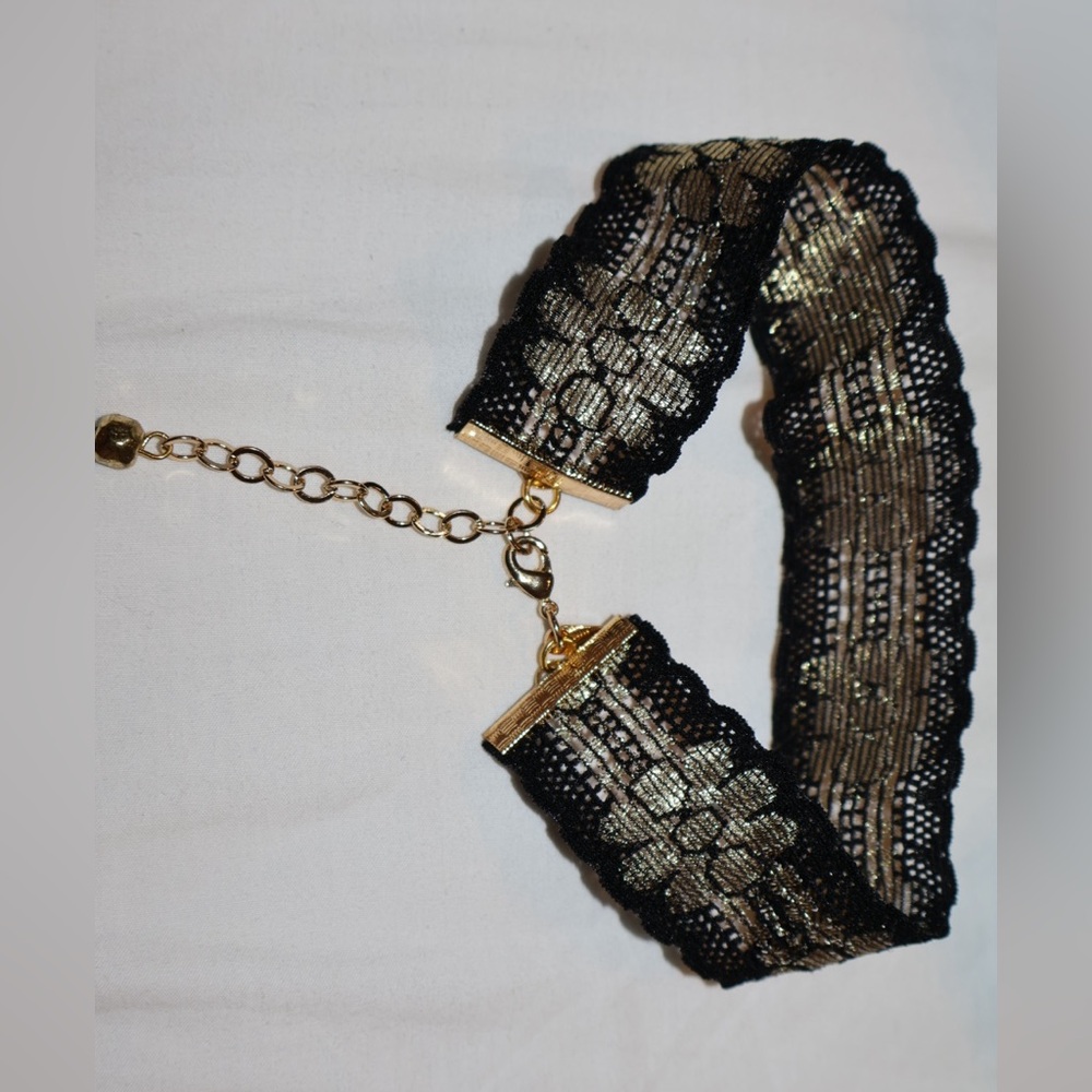 Black and Gold Choker